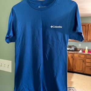 Royal Blue Columbia Snowboarder Men's T-Shirt